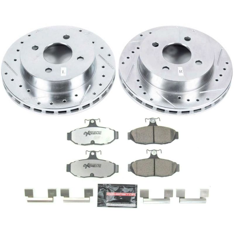 Power Stop 1993 Ford Mustang Rear Z26 Street Warrior Brake Kit - My Store