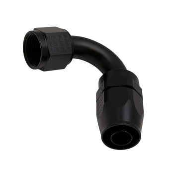 compare product DeatschWerks 10AN Female Flare Swivel 120-Degree Hose End CPE - Anodized Matte Black