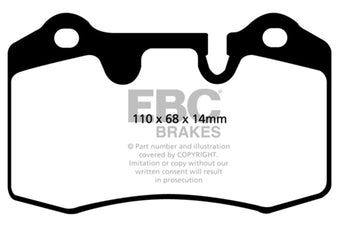 compare product EBC 04-12 Aston Martin DB9 5.9 Bluestuff Rear Brake Pads