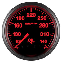 Autometer Elite 52mm 100 - 340 Deg F Oil Temp Peak & Warn w/ Electronic Control Gauge - My Store