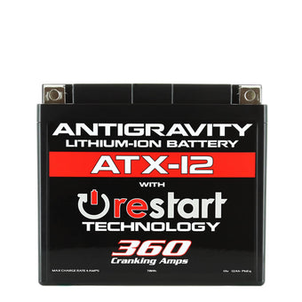 compare product Antigravity YTX12 Lithium Battery w/Re-Start