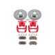 Power Stop 03 - 08 Pontiac Vibe Front Z26 Street Warrior Brake Kit w/Calipers - My Store