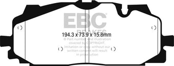 compare product EBC 18-19 Audi S4 / S5 Redstuff Ceramic Low Dust Front Brake Pads