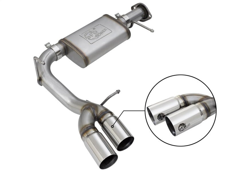 aFe Rebel Series CB 3in Middle Side Exit SS Exht w/Polish Tips 15 - 17 Chevy Colorado / GMC Canyon - My Store