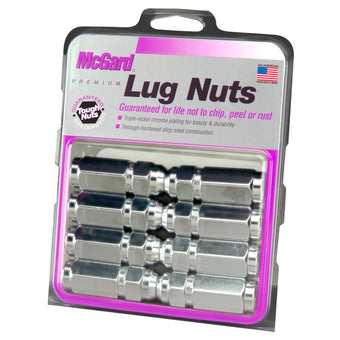 compare product McGard Hex Lug Nut (Cone Seat / Duplex) 1/2-20 / 7/8 Hex / 2.5in. Length (8-Pack) - Chrome