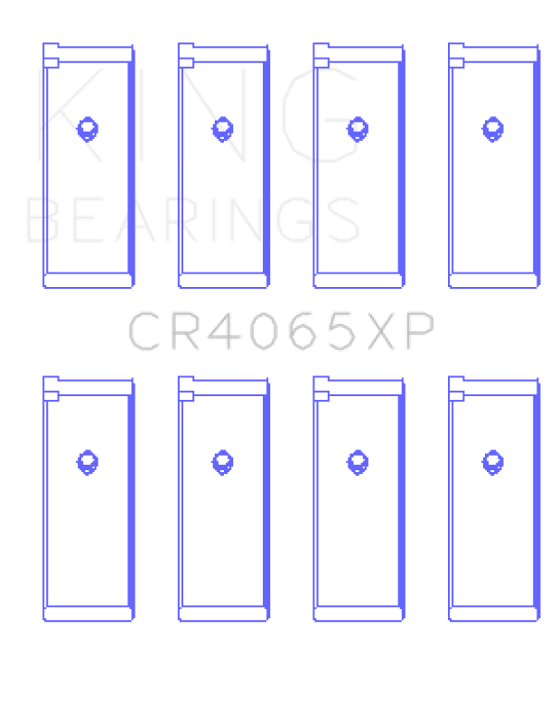 King Engine Bearings Nissan KA - 24DE (Size 0.50 Oversized) Performance Rod Bearing Set - My Store