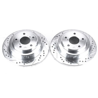 compare product Power Stop 05-06 Saab 9-2X Rear Evolution Drilled & Slotted Rotors - Pair