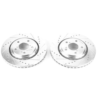 compare product Power Stop 17-19 Acura MDX Front Evolution Drilled & Slotted Rotors - Pair