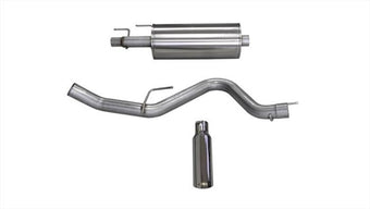 compare product Corsa 2015-2020 Ford F-150 EcoBoost Cat-Back Single Side Exit w/ 4.0in Polished Tip