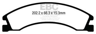compare product EBC 08+ Ford Econoline E150 4.6 Ultimax2 Rear Brake Pads