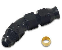 Vibrant 45 Degree 3/8in Tube to Male - 6AN Flare Adapter w/ Olive Inserts - My Store