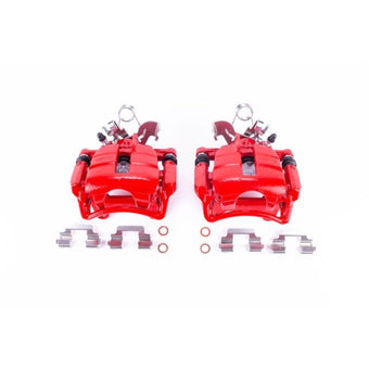 compare product Power Stop 04-09 Audi S4 Rear Red Calipers w/Brackets - Pair