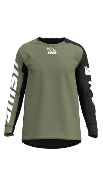 compare product USWE Kalk Off-Road Jersey Olive Green - Large