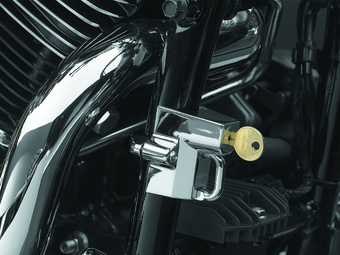 compare product Kuryakyn Universal Helmet Lock 1-1/4in-1-1/2in Mount Chrome