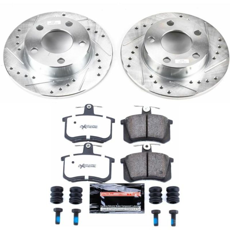 Power Stop 96 - 01 Audi A4 Quattro Rear Z26 Street Warrior Brake Kit - My Store