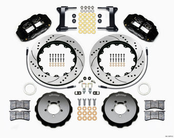 compare product Wilwood Narrow Superlite 6R Front Hat Kit 14.00in Drilled 1999-2012 Subaru WRX w/Lines