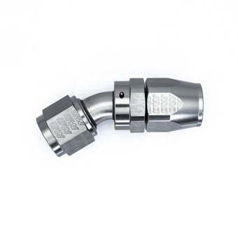 compare product DeatschWerks 10AN Female Swivel 30-Degree Hose End CPE - Anodized Titanium