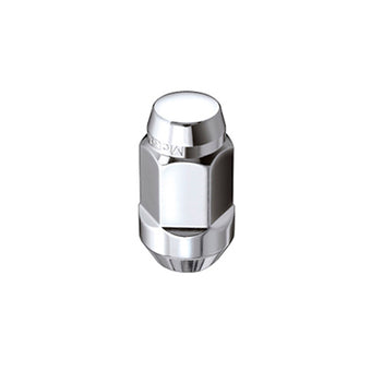 compare product McGard Hex Lug Nut (Cone Seat Bulge Style) M14X1.5 / 13/16 Hex / 1.945in. Length (4-Pack) - Chrome