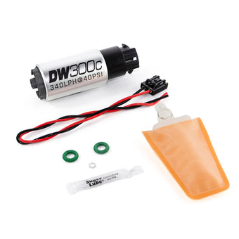 compare product DeatschWerks 340lph DW300C Compact Fuel Pump w/ 04+ Lotus Elise/Exige Set Up Kit (w/ Mounting Clips)