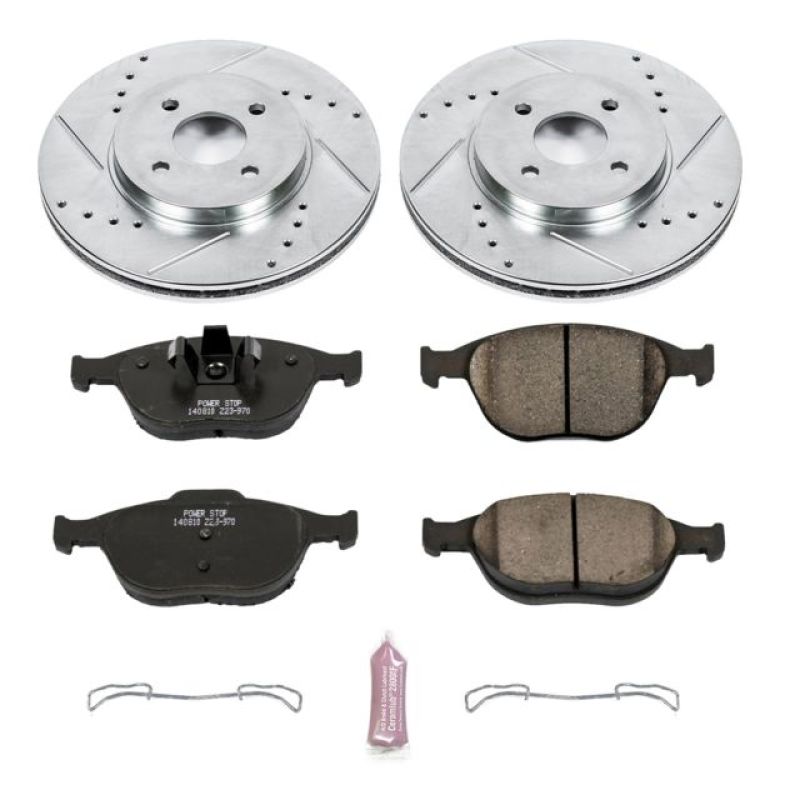 Power Stop 02 - 04 Ford Focus Front Z23 Evolution Sport Brake Kit - My Store