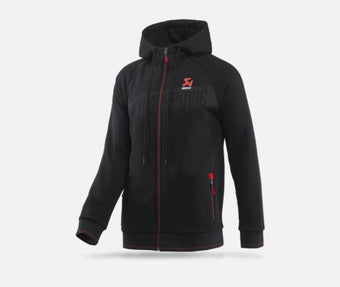 compare product Akrapovic Mens Corpo Zip Hoodie Black - Large