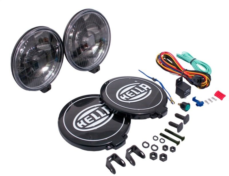 Hella 500 Series 12V Black Magic Halogen Driving Lamp Kit - My Store