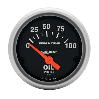 compare product Autometer Sport-Comp 52mm 0-100 PSI Electronic Oil Pressure Gauge