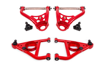 compare product BMR 67-69 GM F-Body / 68-74 X-Body Non-Adj. Upper & Lower A-Arms (Polyurethane) - Red