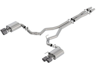 compare product Borla 2018 Ford Mustang GT 5.0L AT/MT 3in Atak Catback Exhaust w/ Valves (Carbon Fiber Tip)