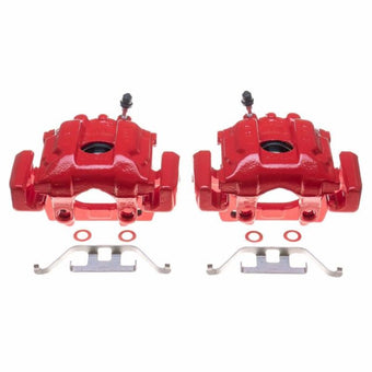 compare product Power Stop 1995 BMW 740i Rear Red Calipers - Pair