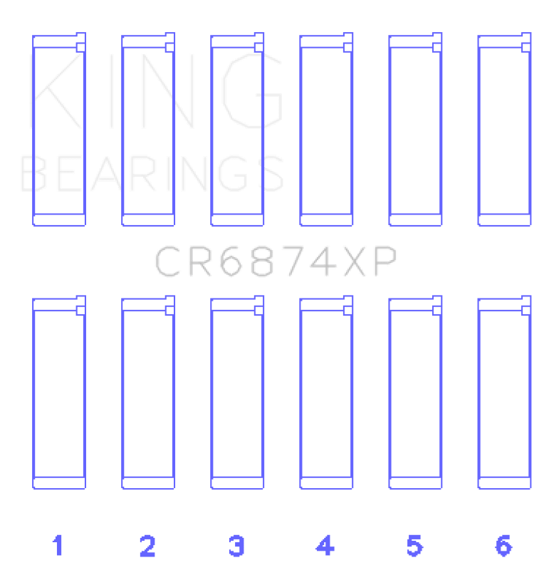 King Engine Bearings Subaru EZ30/EZ30D (Size STD) Performance Rod Bearing Set - My Store
