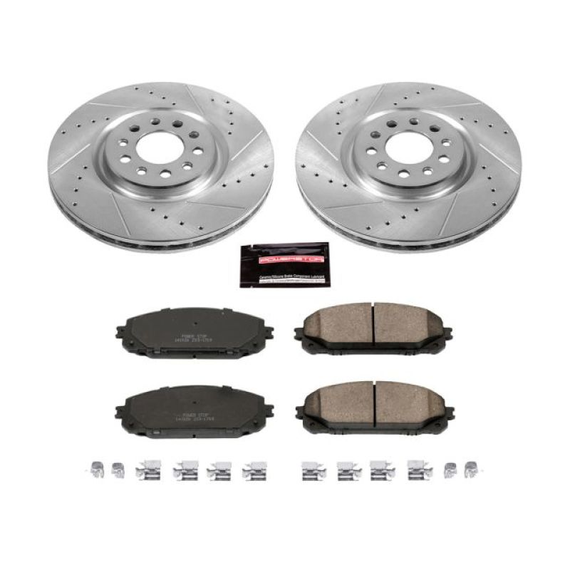 Power Stop 14 - 16 Jeep Cherokee Front Z23 Evolution Sport Brake Kit - My Store