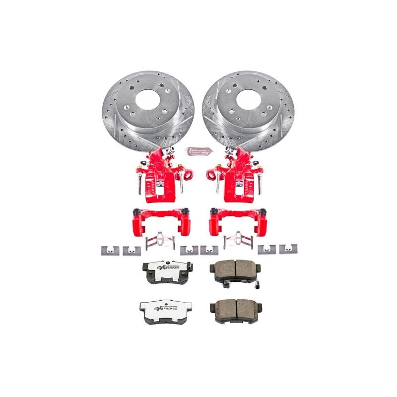 Power Stop 13 - 15 Acura ILX Rear Z26 Street Warrior Brake Kit w/Calipers - My Store