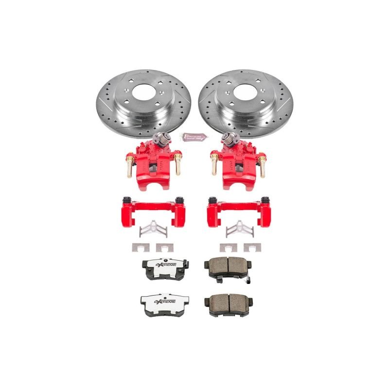 Power Stop 92 - 96 Honda Prelude Rear Z26 Street Warrior Brake Kit w/Calipers - My Store
