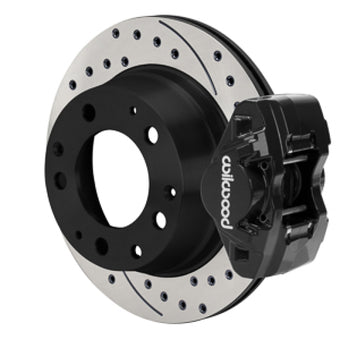 compare product Wilwood 69-83 Porsche 911 D31 11.42in. Rear Brake Kit w/ Flex Lines - Drilled Rotors (Black)