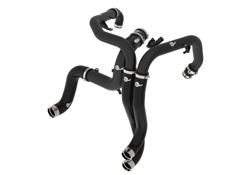 aFe 22 - 24 Ford Bronco Raptor V6 - 3.0L BladeRunner Aluminum Hot and Cold Charge Pipe Kit - Black - My Store