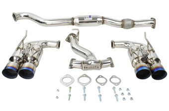 compare product Invidia 08-14 Subaru WRX Hatchback Gemini Single Layer Titanium Tip Cat-back Exhaust