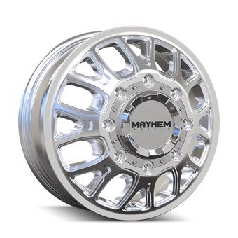 compare product Mayhem 8107D Cogent Dually 17x6.5 8x210 BP 125mm Offset 154.2mm Bore Polished Wheel