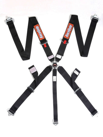 compare product RaceQuip Black SFI CAMLOCK 5pt PU Lap Seat Belt