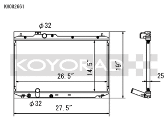 compare product Koyo 12-15 Honda Civic SI 2.4L (MT) Radiator