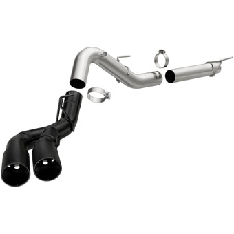 compare product MagnaFlow CatBack 2018 Ford F-150 V6-3.0L Dual Exit Black Stainless Exhaust - MF Series
