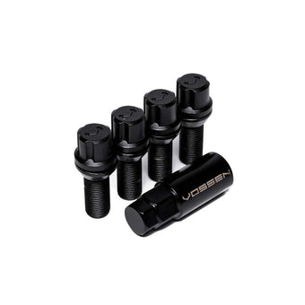 compare product Vossen 30mm Lock Bolt - 14x1.5 - 17mm Hex - Cone Seat - Black (Set of 4)