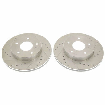 compare product Power Stop 78-81 Pontiac Firebird Rear Evolution Drilled & Slotted Rotors - Pair