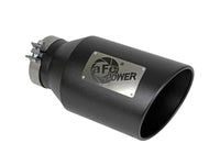 aFe Power Universal 5in Inlet 8in Outlet MACH Force - XP Clamp - On Exhaust Tip - Black - My Store