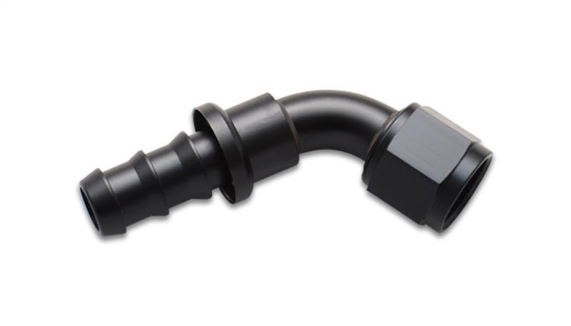 Vibrant Push - On 60 Degree Hose End Elbow FittingSize - 4AN - My Store