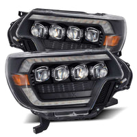 AlphaRex 12 - 15 Toyota Tacoma NOVA LED Proj Headlights Plank Style Black w/Activ Light/Seq Signal/DRL - My Store