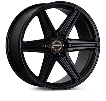 compare product Vossen HF6-2 22x9.5 / 6x139.7 / ET20 / Deep Face / 106.1 - Satin Black Wheel