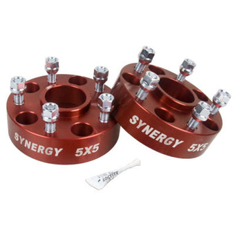compare product Synergy Jeep Hub Centric Wheel Spacers 5x5-1.50in Width 1/2-20 UNF Stud Size