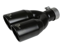 aFe MACH Force - Xp 409 Stainless Steel Clamp - on Exhaust Tip 2.5in Inlet 3.5in Outlet - Black - My Store