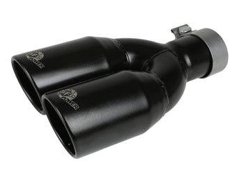 compare product aFe MACH Force-Xp 409 Stainless Steel Clamp-on Exhaust Tip 2.5in Inlet 3.5in Outlet - Black